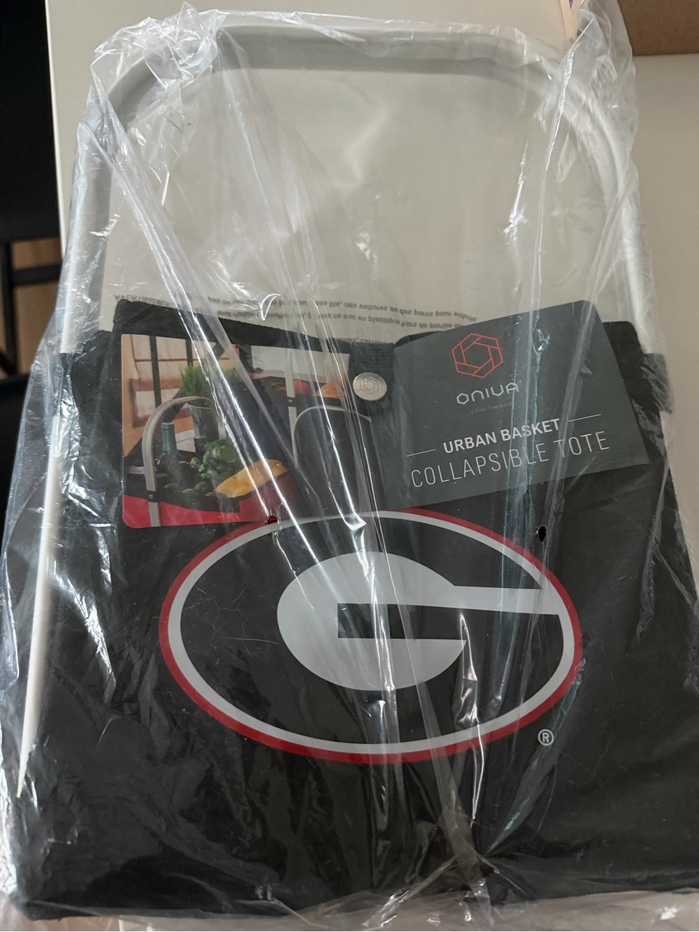 Oniva Urban Collapsible Tote with Georgia G Logo - Black